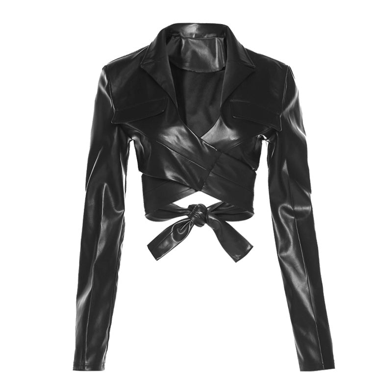 Selena Cross Waist Leather