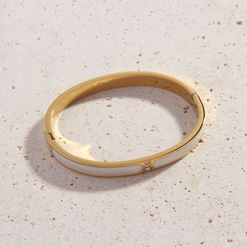 Julieta White Bangle