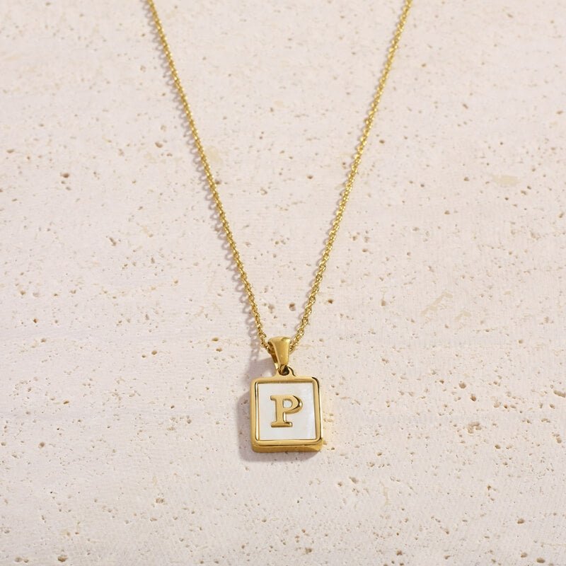 Shell Letter Necklaces
