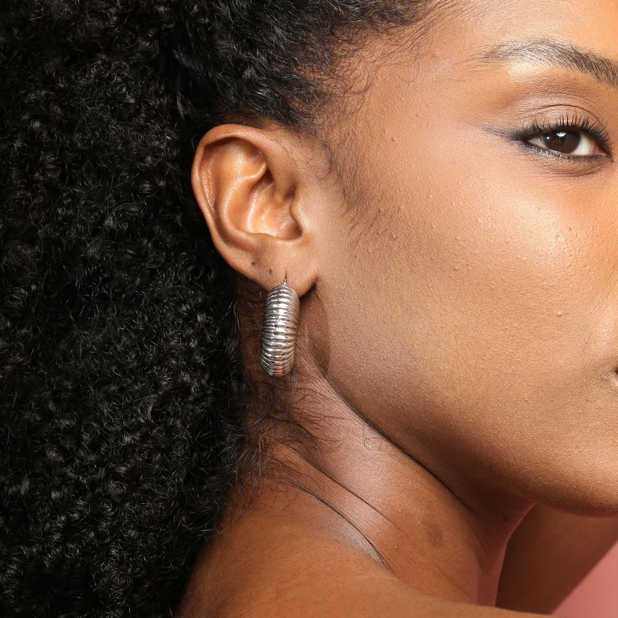 Silver Lia Hoops