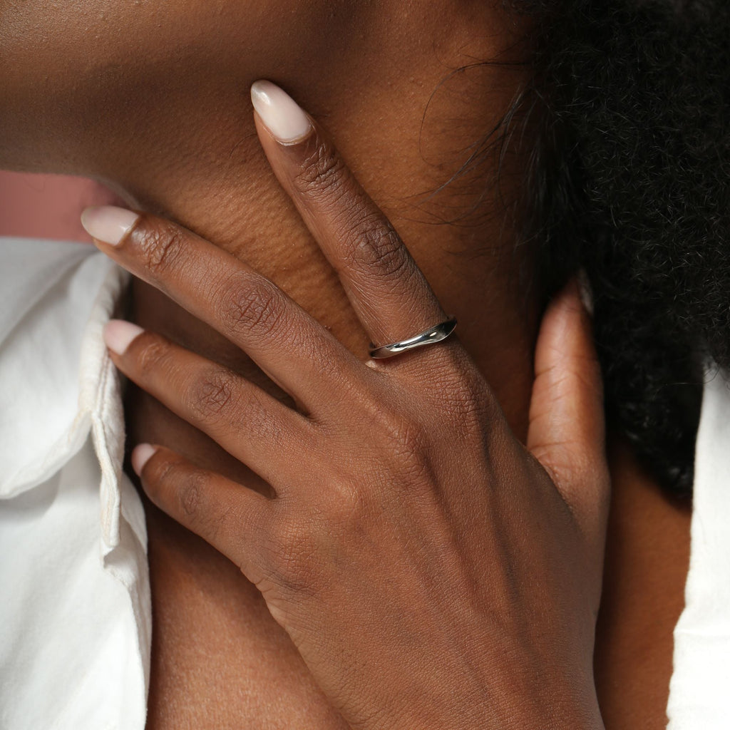 Silver Noelle Ring