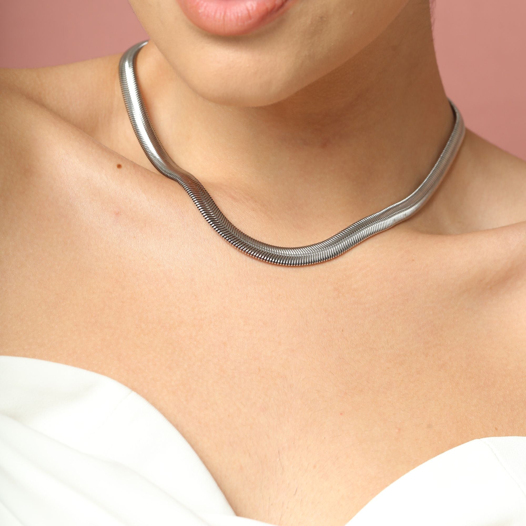 Silver Seville Choker Chain